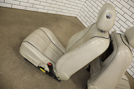 10-19 Jaguar XJL LWB Portfolio Heat/Vent/Massage Leather Seats Set Ivory X351
