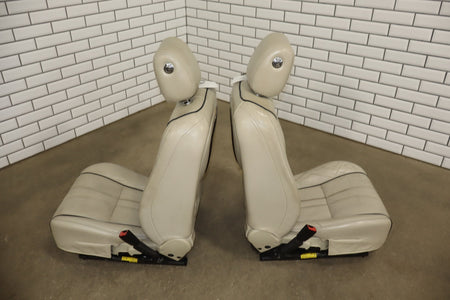10-19 Jaguar XJL LWB Portfolio Heat/Vent/Massage Leather Seats Set Ivory X351