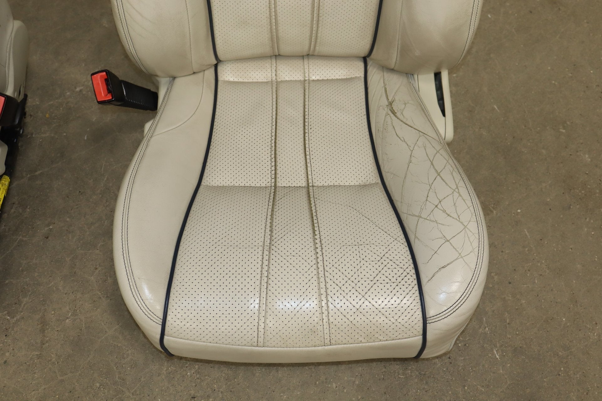 10-19 Jaguar XJL LWB Portfolio Heat/Vent/Massage Leather Seats Set Ivory X351