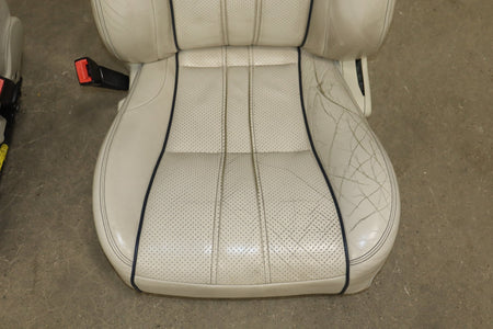 10-19 Jaguar XJL LWB Portfolio Heat/Vent/Massage Leather Seats Set Ivory X351