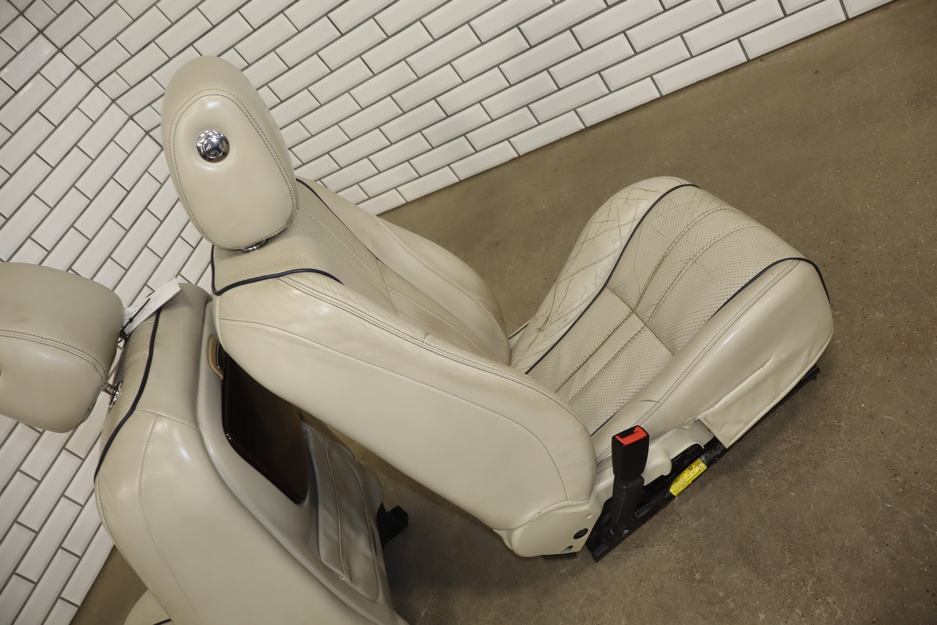 10-19 Jaguar XJL LWB Portfolio Heat/Vent/Massage Leather Seats Set Ivory X351
