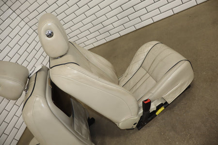 10-19 Jaguar XJL LWB Portfolio Heat/Vent/Massage Leather Seats Set Ivory X351