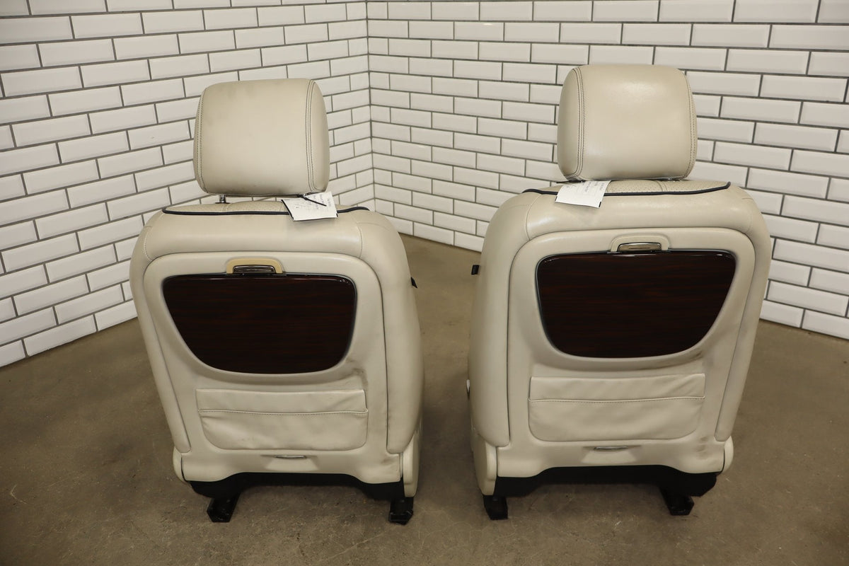 10-19 Jaguar XJL LWB Portfolio Heat/Vent/Massage Leather Seats Set Ivory X351