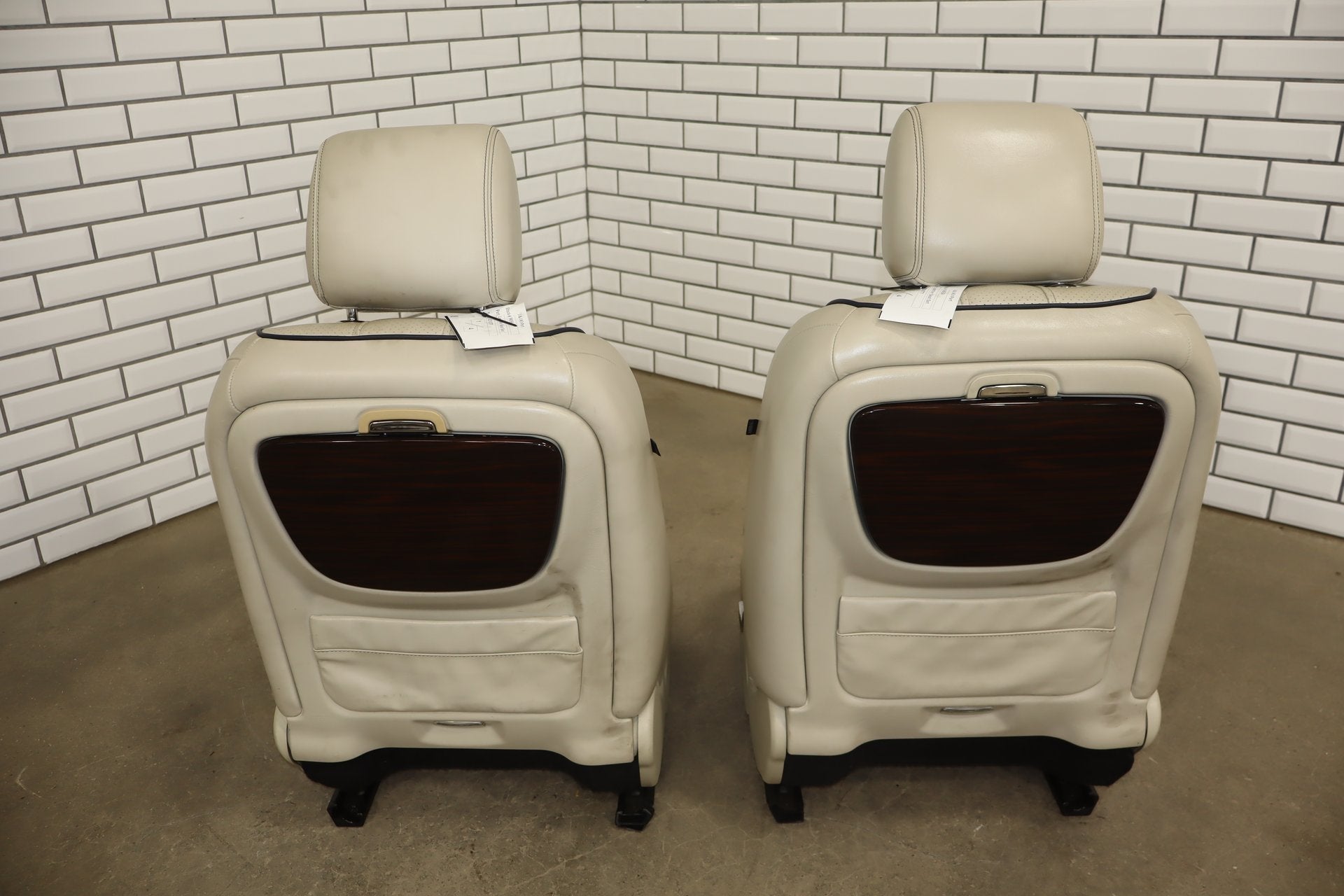 10-19 Jaguar XJL LWB Portfolio Heat/Vent/Massage Leather Seats Set Ivory X351