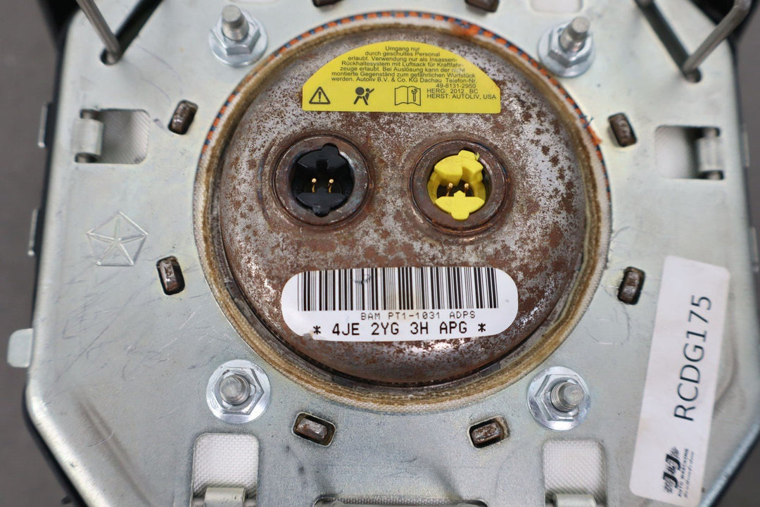 11 - 12 Ram 1500 2500 3500 Left Driver Steering Wheel Mounted Airbag Black Trim