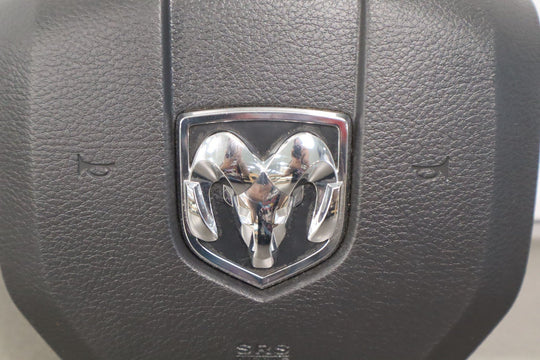 11 - 12 Ram 1500 2500 3500 Left Driver Steering Wheel Mounted Airbag Black Trim