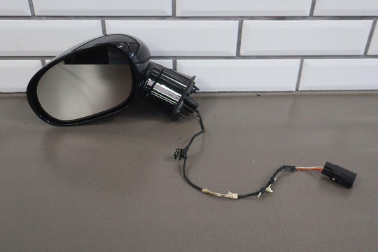 11 - 13 Dodge Challenger Left Driver Power Door Mirror Black PX8 OEM