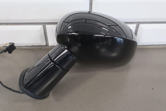 11 - 13 Dodge Challenger Left Driver Power Door Mirror Black PX8 OEM