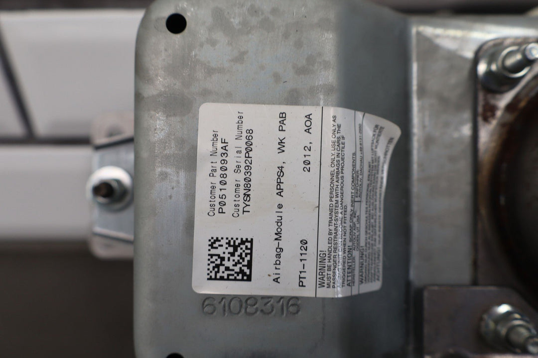 11 - 13 Jeep Grand Cherokee Passenger Right RH Dash Air Bag 05108093AF