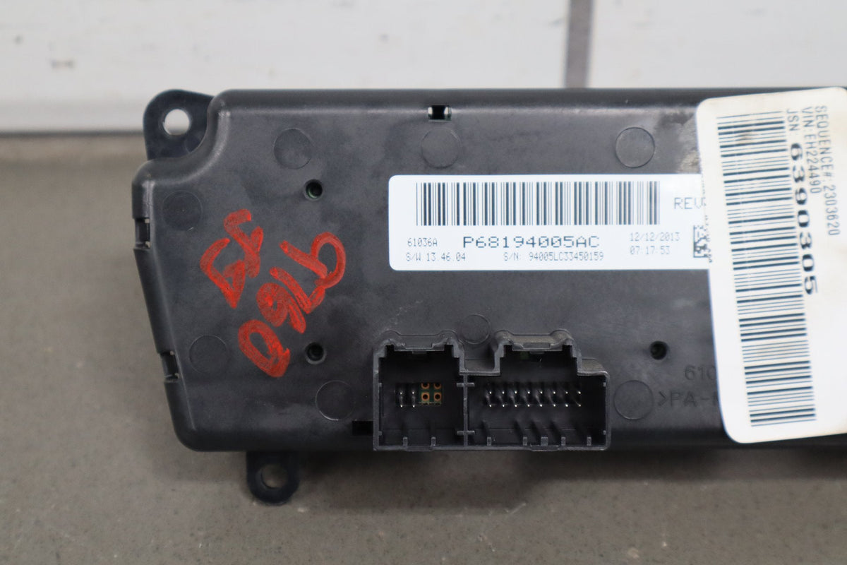 11-14 Dodge Challenger Dual Zone Climate Control 55111463AE Tested