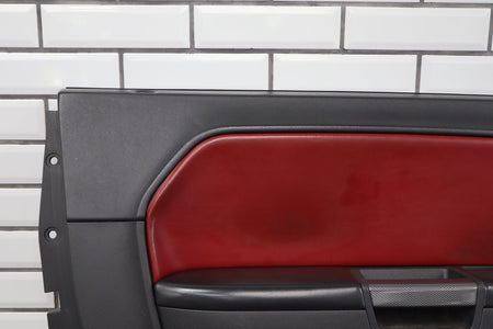 11-14 Dodge Challenger Front Door Trim Panel Pair Dark Slate Gray (DR)
