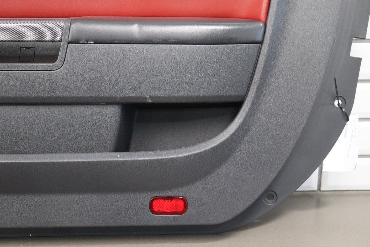 11-14 Dodge Challenger Front Door Trim Panel Pair Dark Slate Gray (DR)