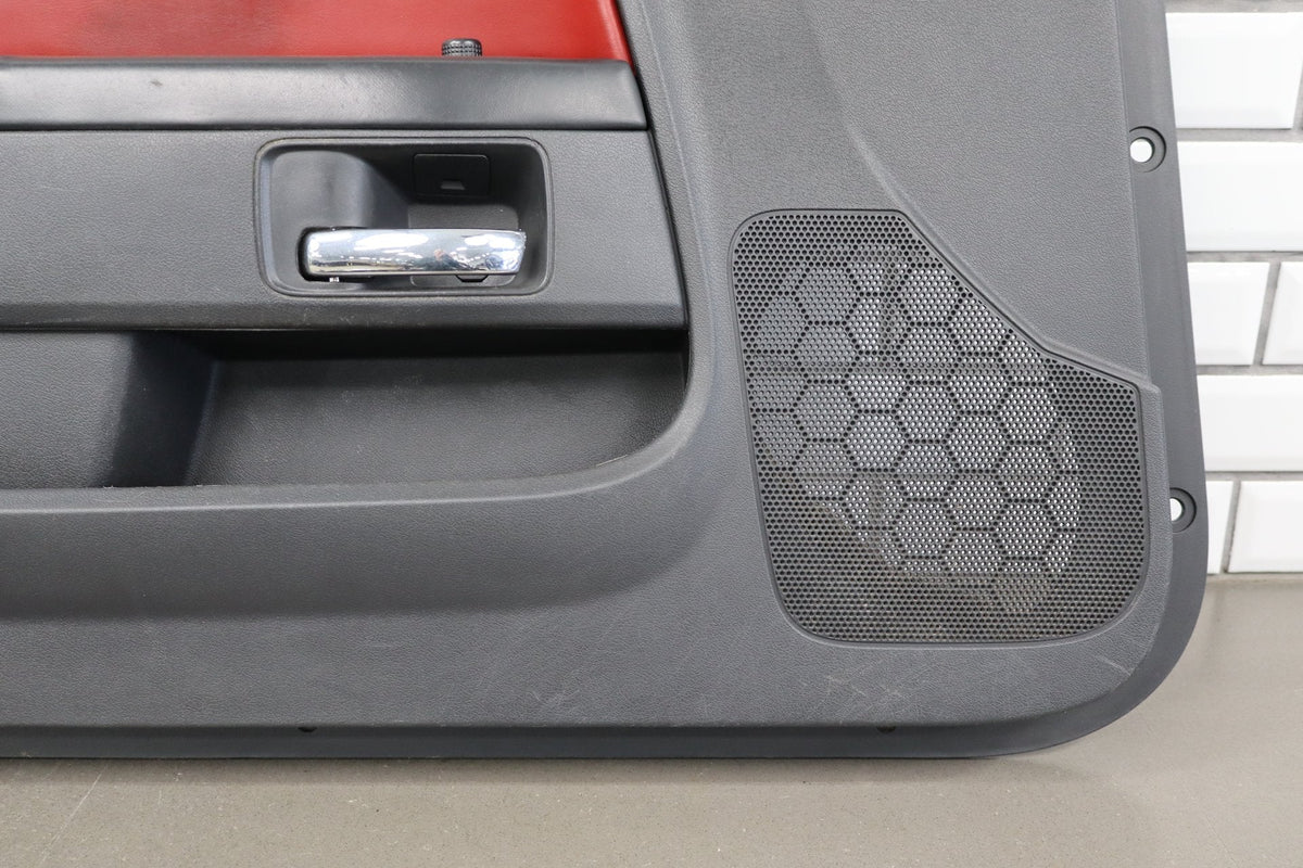 11-14 Dodge Challenger Front Door Trim Panel Pair Dark Slate Gray (DR)