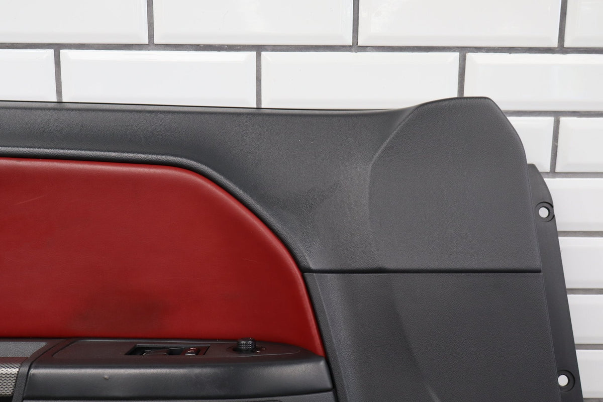11-14 Dodge Challenger Front Door Trim Panel Pair Dark Slate Gray (DR)