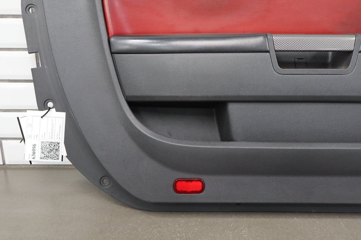 11-14 Dodge Challenger Front Door Trim Panel Pair Dark Slate Gray (DR)