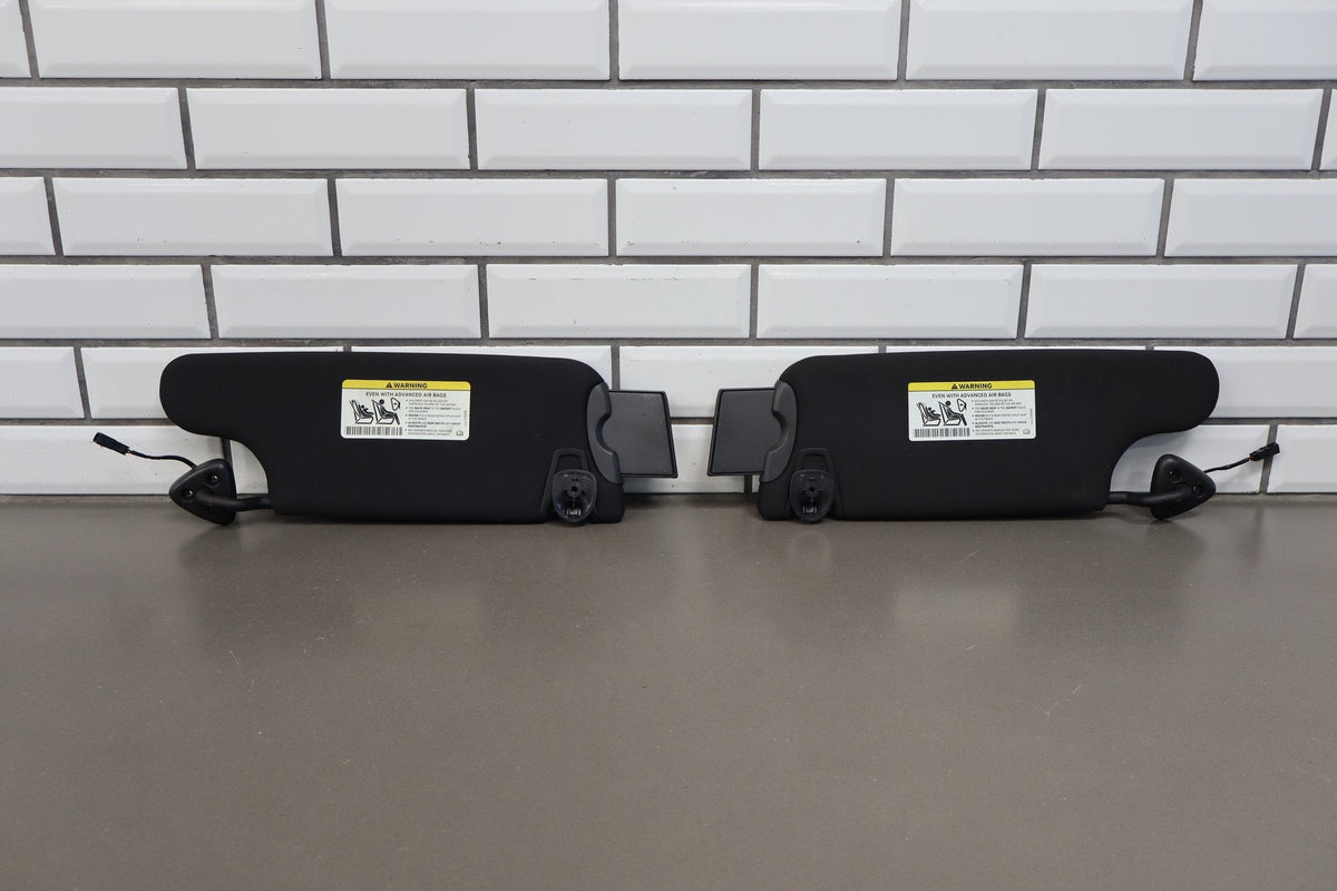 11-14 Dodge Challenger Illuminated Sun Visor Pair Dark Slate Gray (DR)