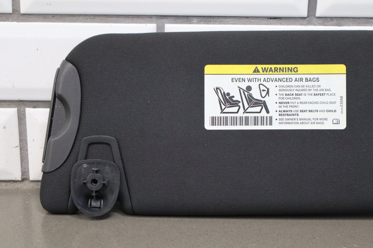 11-14 Dodge Challenger Illuminated Sun Visor Pair Dark Slate Gray (DR)