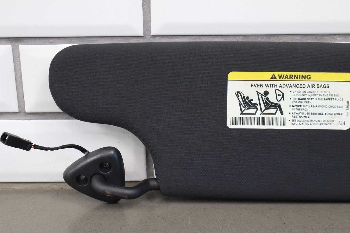 11-14 Dodge Challenger Illuminated Sun Visor Pair Dark Slate Gray (DR)