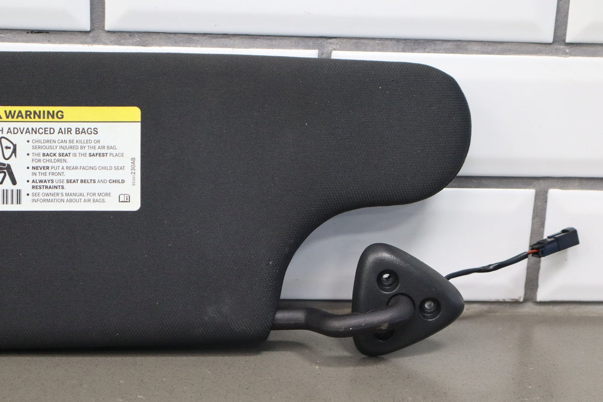 11-14 Dodge Challenger Illuminated Sun Visor Pair Dark Slate Gray (DR)