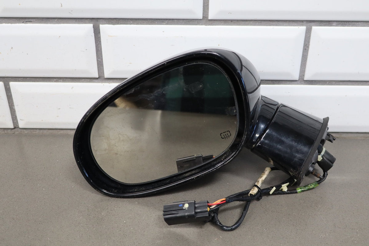 11-14 Dodge Challenger LH Driver Power Heated Mirror Black (PX8) Tested