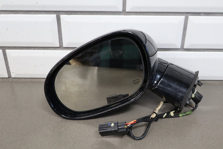 11-14 Dodge Challenger LH Driver Power Heated Mirror Black (PX8) Tested
