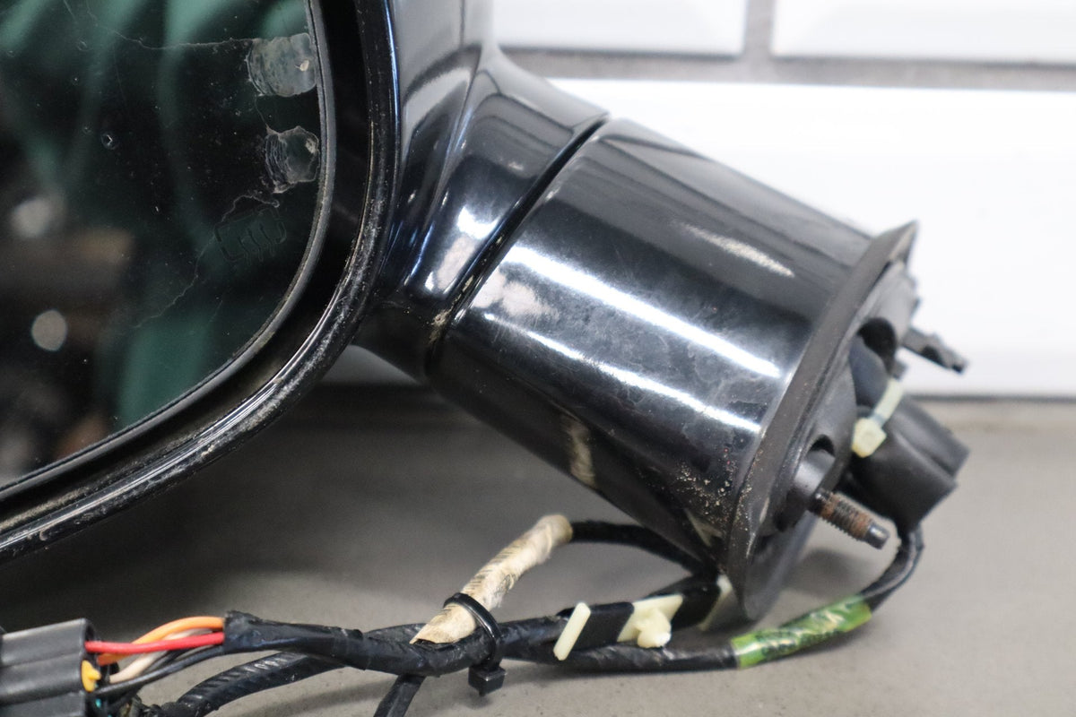 11-14 Dodge Challenger LH Driver Power Heated Mirror Black (PX8) Tested