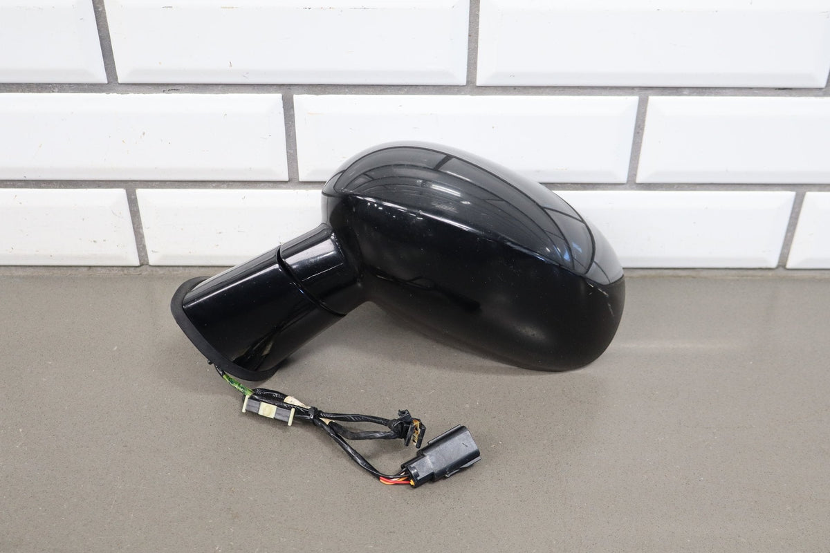 11-14 Dodge Challenger LH Driver Power Heated Mirror Black (PX8) Tested