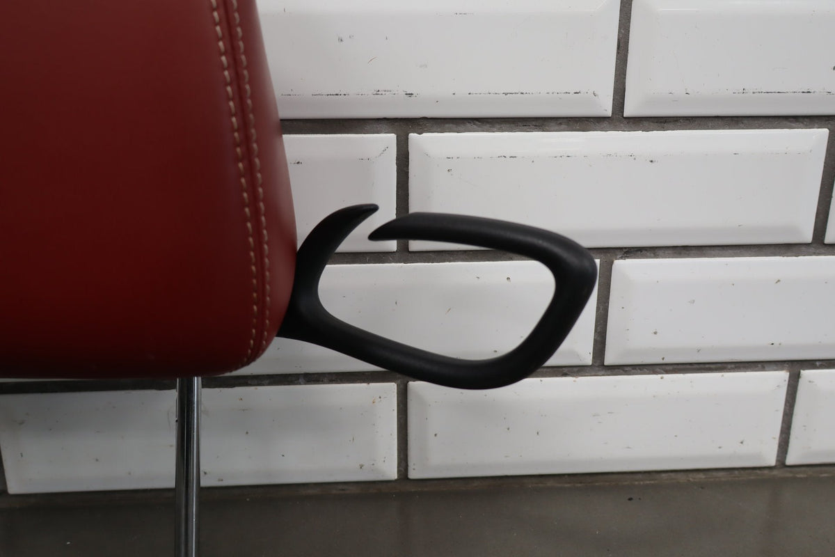 11-14 Dodge Challenger LH Front Headrest Red Leather OEM