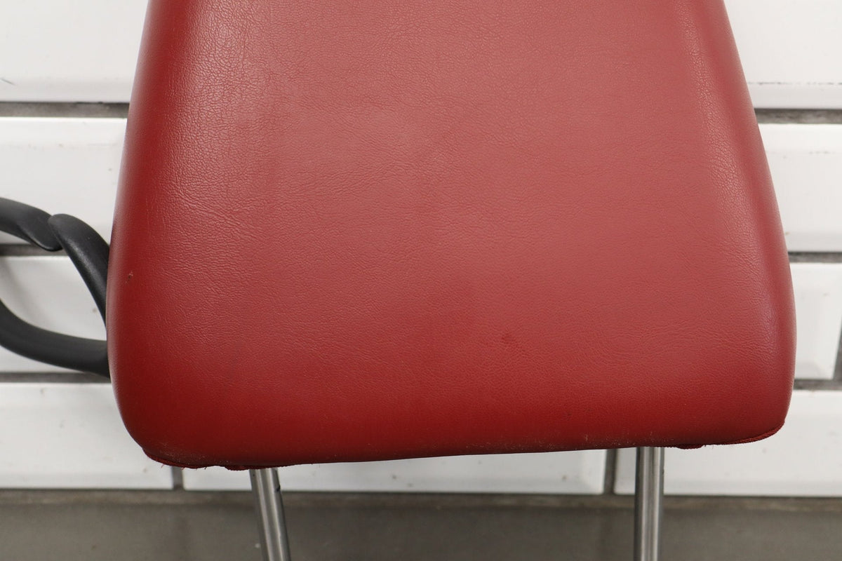 11-14 Dodge Challenger LH Front Headrest Red Leather OEM