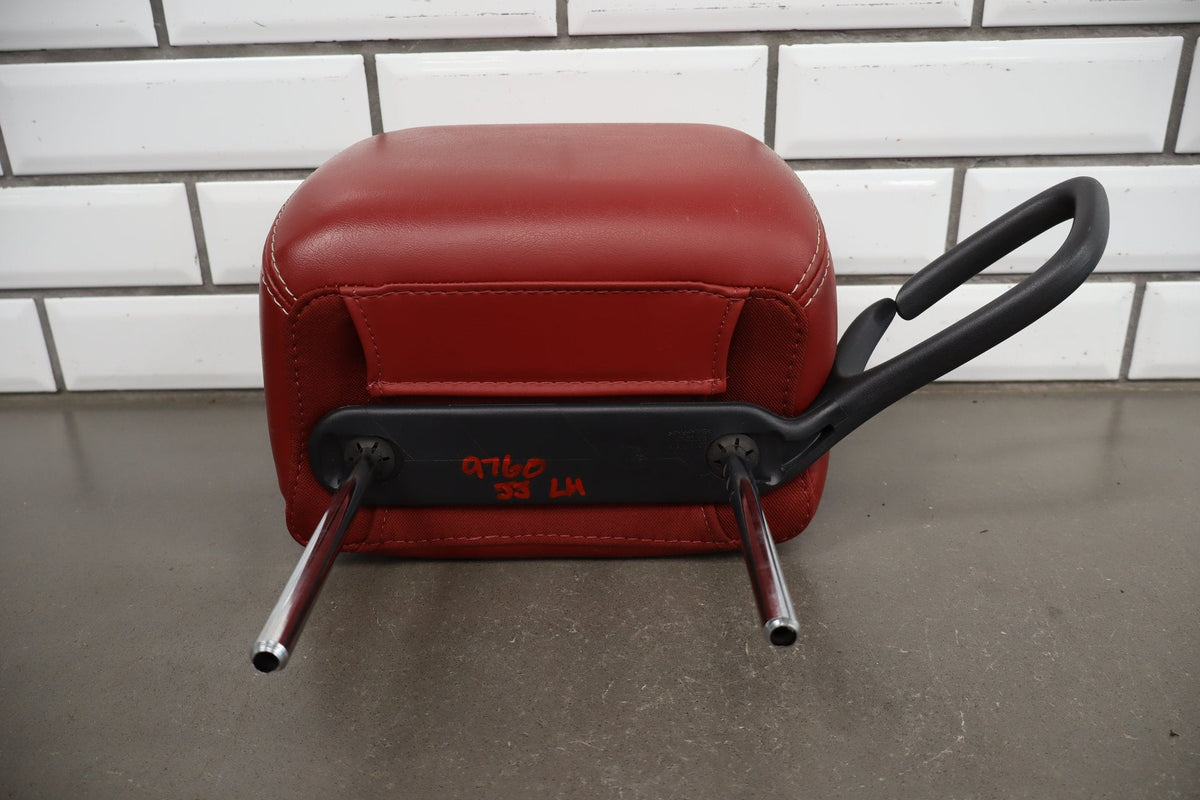 11-14 Dodge Challenger LH Front Headrest Red Leather OEM