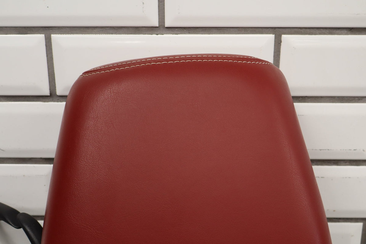 11-14 Dodge Challenger LH Front Headrest Red Leather OEM
