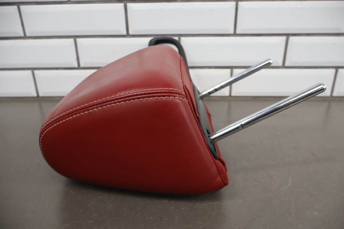 11-14 Dodge Challenger LH Front Headrest Red Leather OEM
