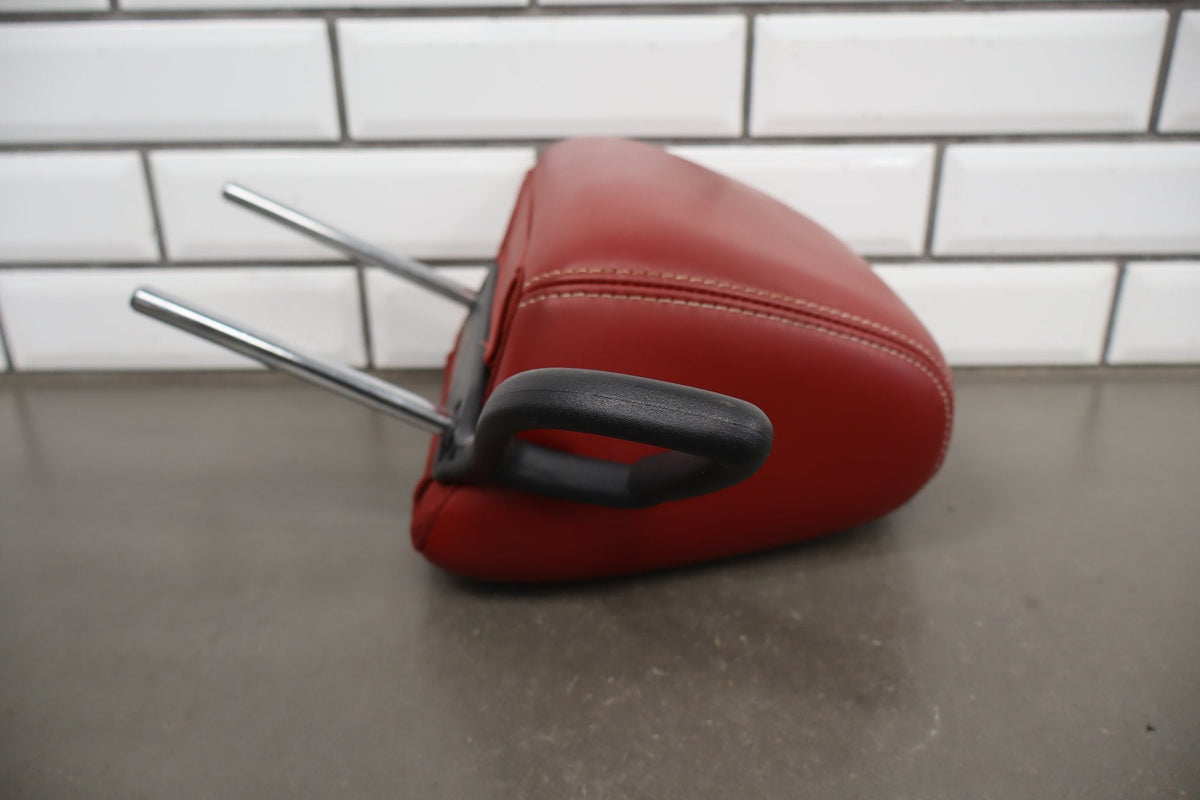 11-14 Dodge Challenger LH Front Headrest Red Leather OEM