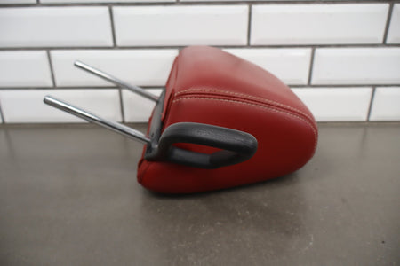 11-14 Dodge Challenger LH Front Headrest Red Leather OEM