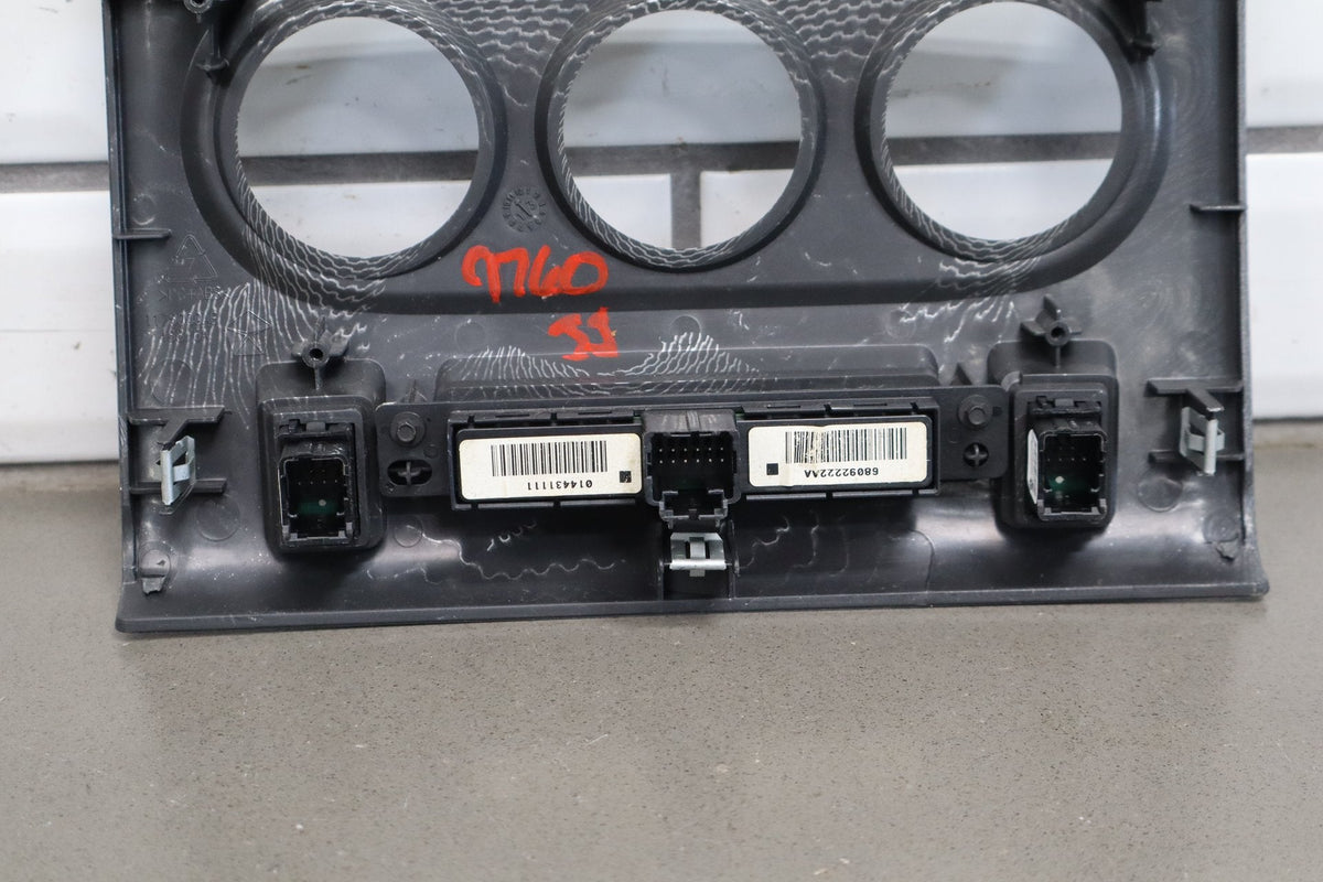 11-14 Dodge Challenger Radio Bezel Hazard Traction Heat Dark Slate Gray (DR)