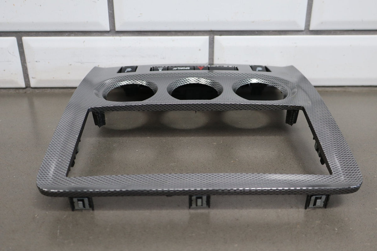 11-14 Dodge Challenger Radio Bezel Hazard Traction Heat Dark Slate Gray (DR)