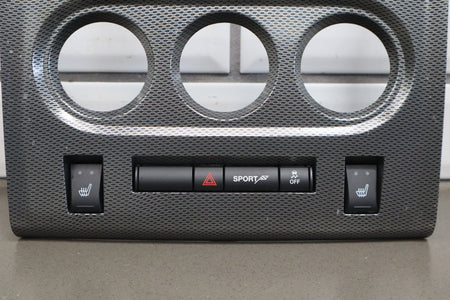 11-14 Dodge Challenger Radio Bezel Hazard Traction Heat Dark Slate Gray (DR)