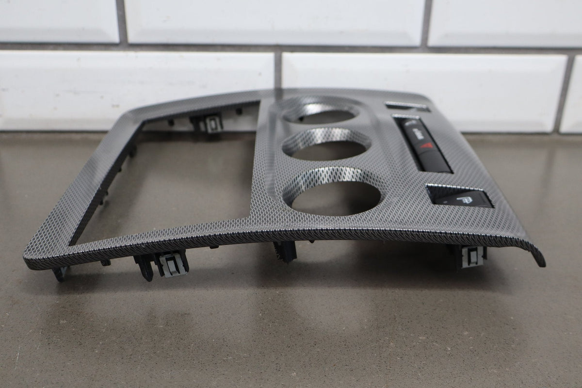 11-14 Dodge Challenger Radio Bezel Hazard Traction Heat Dark Slate Gray (DR)