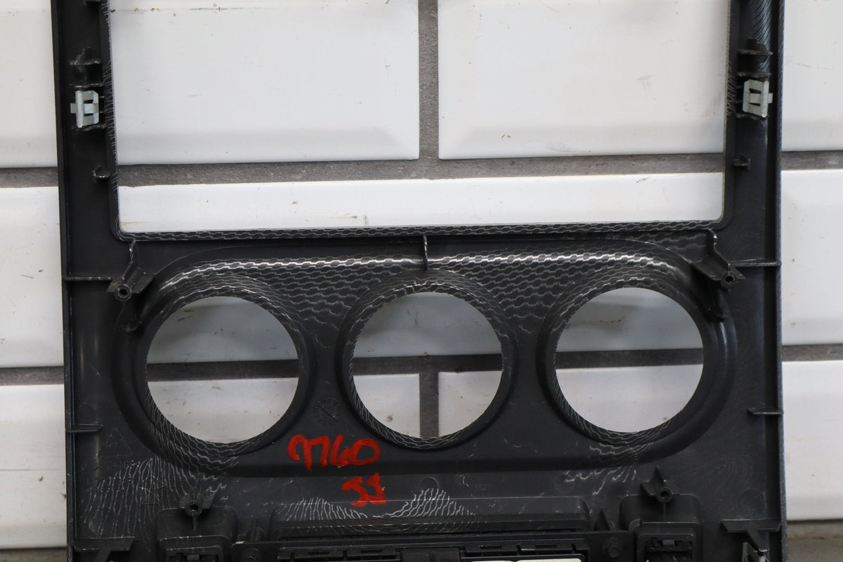 11-14 Dodge Challenger Radio Bezel Hazard Traction Heat Dark Slate Gray (DR)