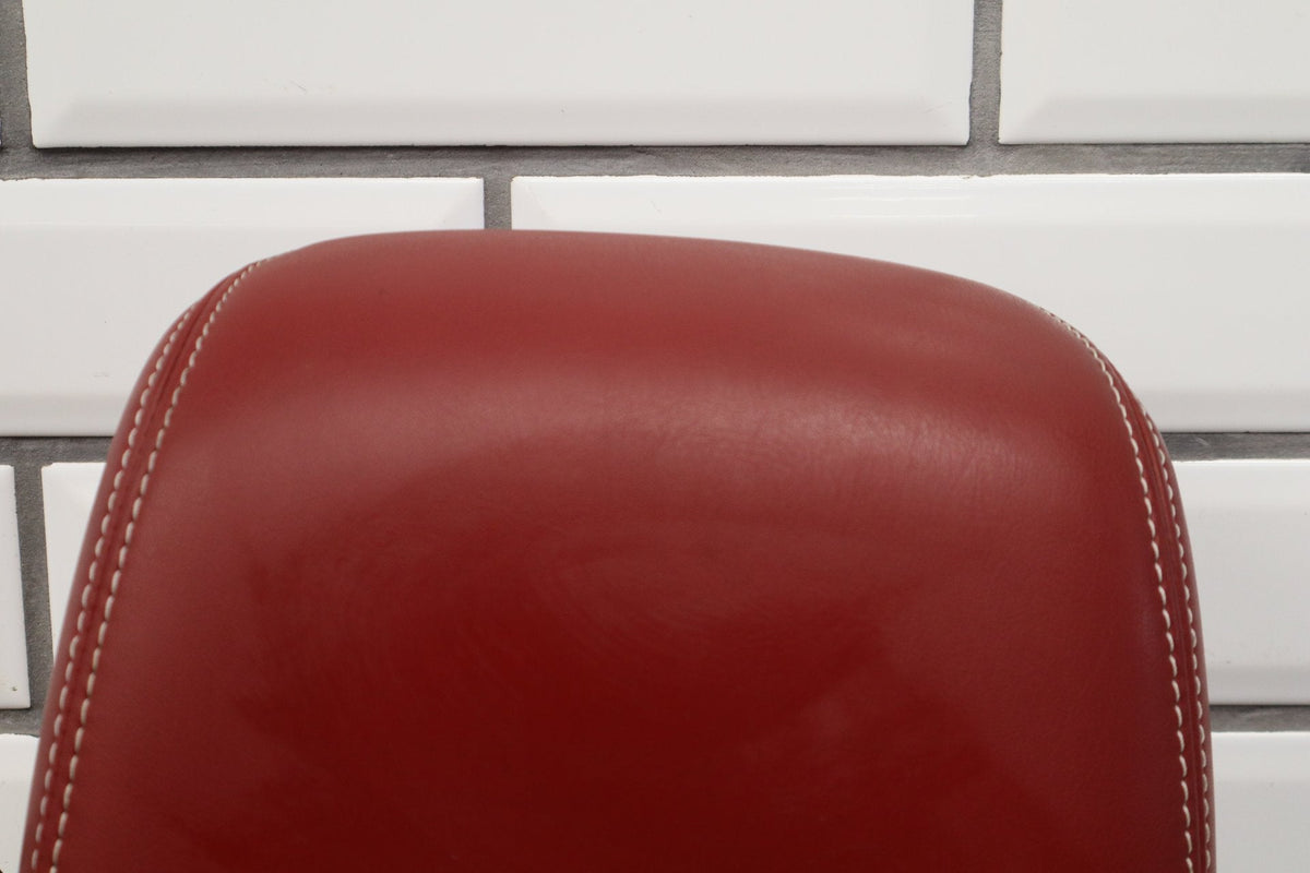 11-14 Dodge Challenger RH Front Headrest Red Leather OEM