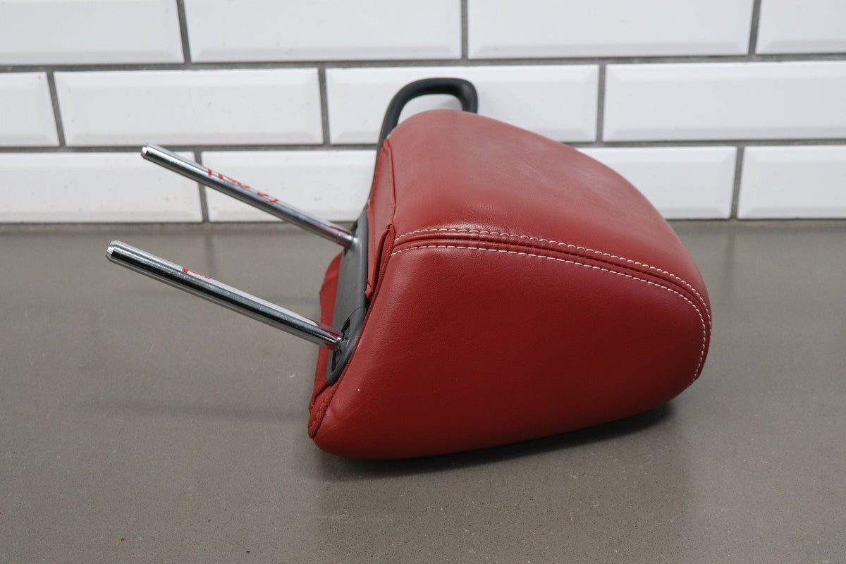 11-14 Dodge Challenger RH Front Headrest Red Leather OEM