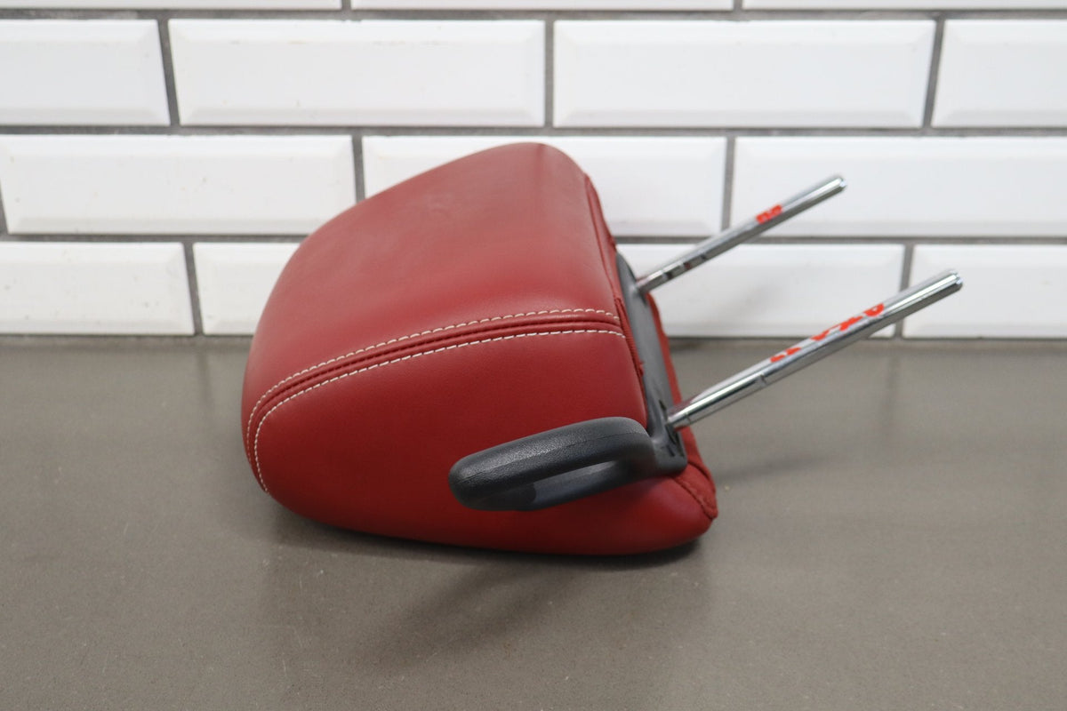 11-14 Dodge Challenger RH Front Headrest Red Leather OEM