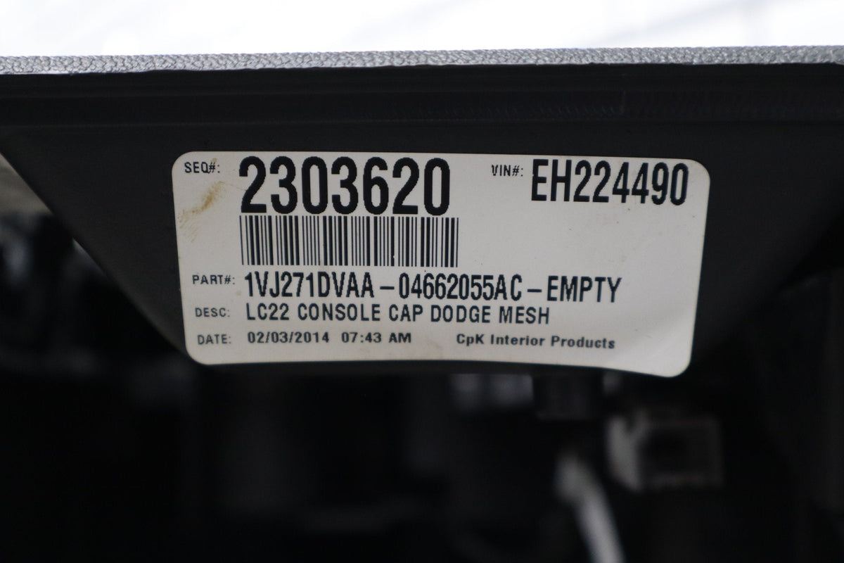 11-14 Dodge Challenger R/T Center Floor Console Dark Slate Gray (DR) Auto