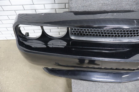 11-14 Dodge Challenger R/T Front Bumper Cover Complete Black (PX8) (Resprayed)
