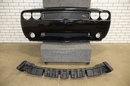 11-14 Dodge Challenger R/T Front Bumper Cover Complete Black (PX8) (Resprayed)