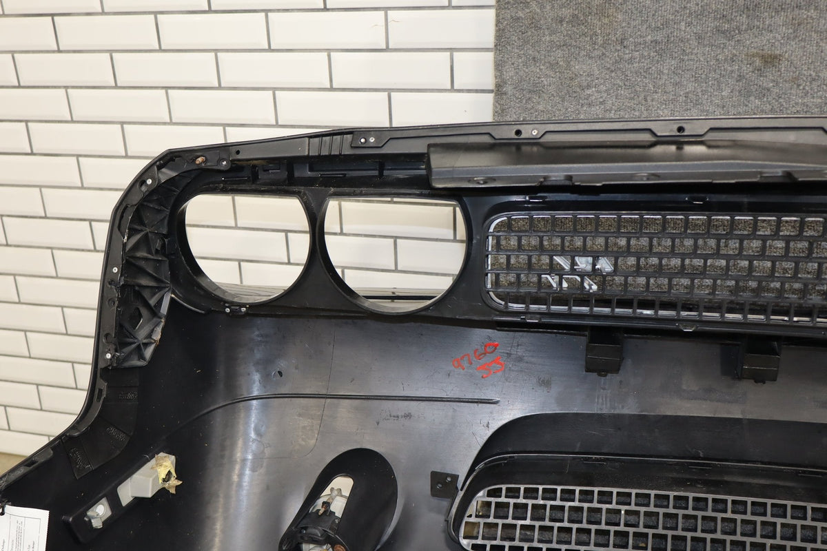 11-14 Dodge Challenger R/T Front Bumper Cover Complete Black (PX8) (Resprayed)