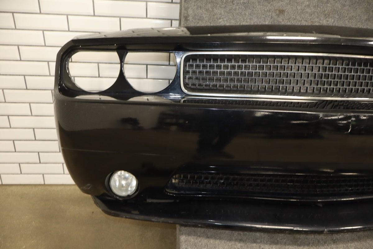 11-14 Dodge Challenger R/T Front Bumper Cover Complete Black (PX8) (Resprayed)