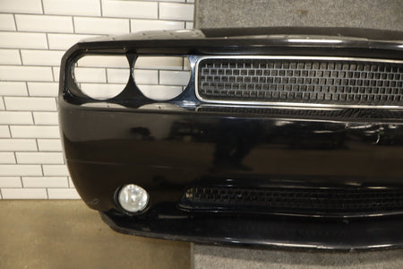 11-14 Dodge Challenger R/T Front Bumper Cover Complete Black (PX8) (Resprayed)