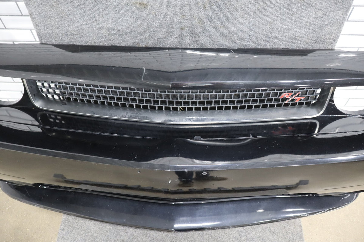 11-14 Dodge Challenger R/T Front Bumper Cover Complete Black (PX8) (Resprayed)