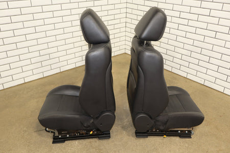 11-14 Dodge Challenger R/T Leather Power Seat Set Front/Rear Dark Slate Gray DV